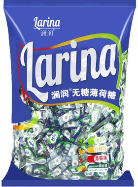 无糖糖薄荷糖百香果定制清新