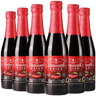 【进口】比利时林德曼Lindemans樱桃啤酒250mlx6瓶果味啤酒组合装