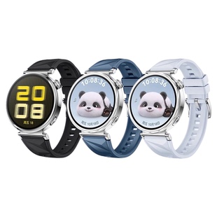 适用于华为GT5/6表带Watch4硅胶几何纹gt5pro冰晶蓝女款腕带watchgt5腕带高级18mm配件41/42mm表链