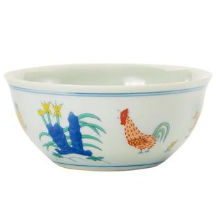 陶瓷仿古大明成化斗彩鸡缸杯主人杯功夫茶杯茶具品茗杯喝茶杯茶盏