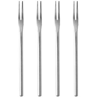 米立风物水果叉家用304不锈钢吃水果的小叉子套装蛋糕叉果签果插