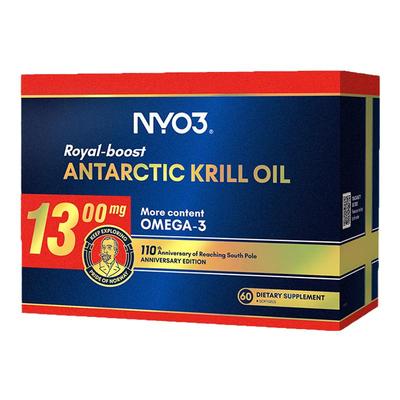 【至尊阿蒙森】NYO3挪威进口磷虾油1300mg高含量软胶囊非鱼油60粒