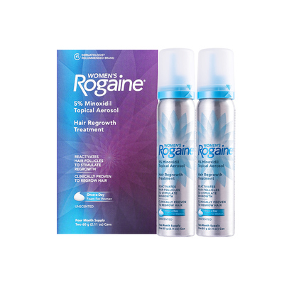 【自营】Rogaine落健培健米诺地尔酊女性泡沫防脱生发液60g*2美国