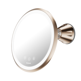 霍尼韦尔浴室化妆镜led免打孔放大带灯防雾伸缩壁美容镜子卫生间