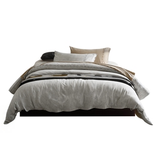 BOSS秋冬全棉针织简约缎带保暖长绒棉纯色床笠款四件套BOSS SENSE