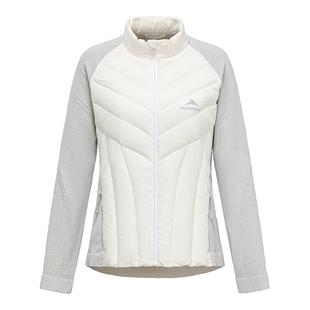 SURPINE松野湃美利奴羊毛针织羽绒内胆中间层女保暖滑雪夹克鹅绒