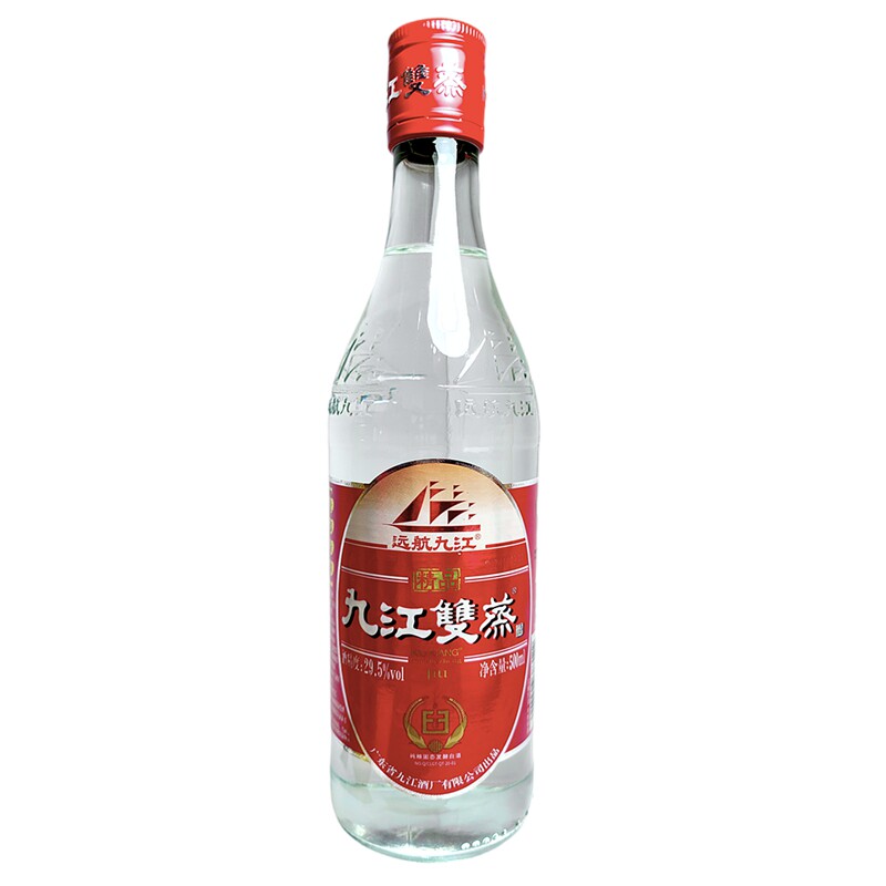 九江双蒸酒精品29.5度出口装铁盖玻璃装500ml6/12瓶广东米酒浸泡