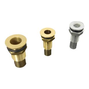 茶具配件茶盘接头石头茶盘排水铜头不锈钢茶盘托盘T型接头出水口