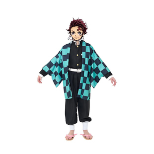 蝴蝶鬼灭之刃cos服灶门炭治郎弥豆子蝴蝶忍善逸义勇儿童成人衣服