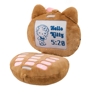 兽派同款黑皮凯蒂猫沙发靠枕睡觉宿舍靠垫卡通异形抱枕礼物送女友