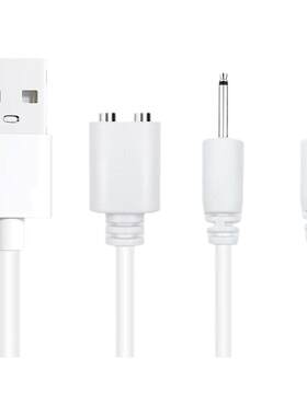 磁吸5mm针式充电线秒磁潮铁kisstoy针孔按振摩两圆点震電纜动充电器DC2.5尖头实心充电源棒数据线空心17mm16