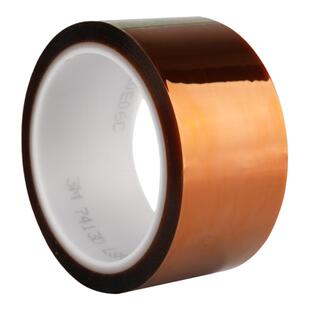 3m7413D金手指高温胶带绝缘隔热电子电路板3D打印热转印手机维修专用电工胶带耐高温隔热PI聚酰亚胺茶色无痕