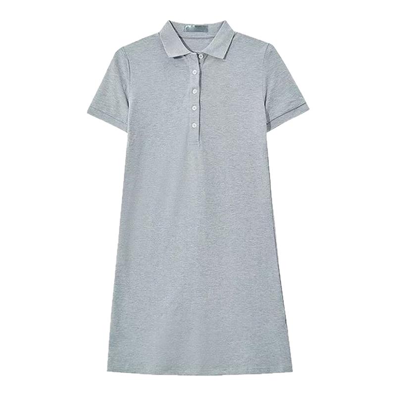 高档显瘦吸汗透气舒服polo连衣裙