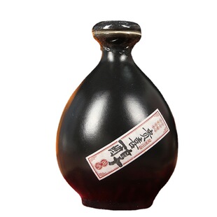 代县贵喜黄酒15度醇黄酒黑坛礼盒装500ml山西代州纯粮黍米半甜型