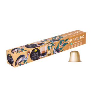 OPRESSO比利时进口焦糖布丁胶囊咖啡浓缩适配心想nespresso胶囊机