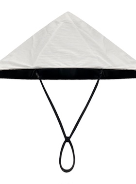 夏季黑胶防晒大檐斗笠帽晴雨两用