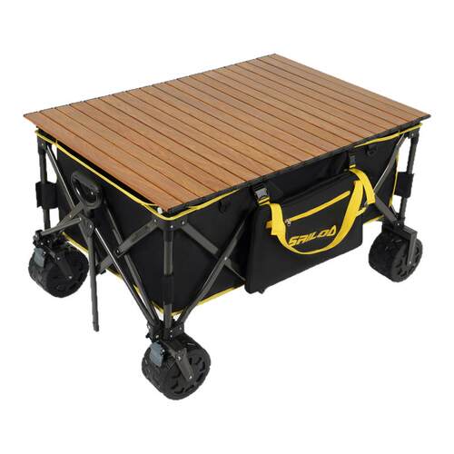 铝合金营地车露营车电动超大野营拖车户外折叠露营野餐车摆摊推车