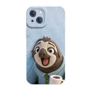 疯狂动物城2毛绒手机壳适用于苹果17promax新款树懒iPhone16迪斯尼15豹警官14闪电13芬尼克12硅胶xs猫眼磨砂x