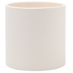 透气陶瓷素烧胚陶土花盆大小号白粗陶有孔带托盘控根兰花绿植多肉