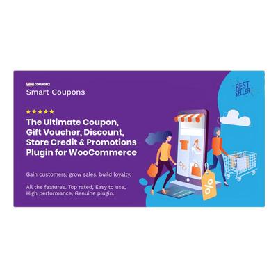 WooCommerce Smart Coupons 优惠券自定义设计WordPress插件