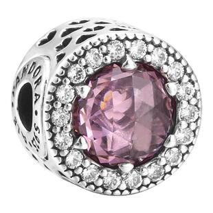 现货Pandora潘多拉 Me系列 银纽扣粉色猫眼串珠796082PCZ