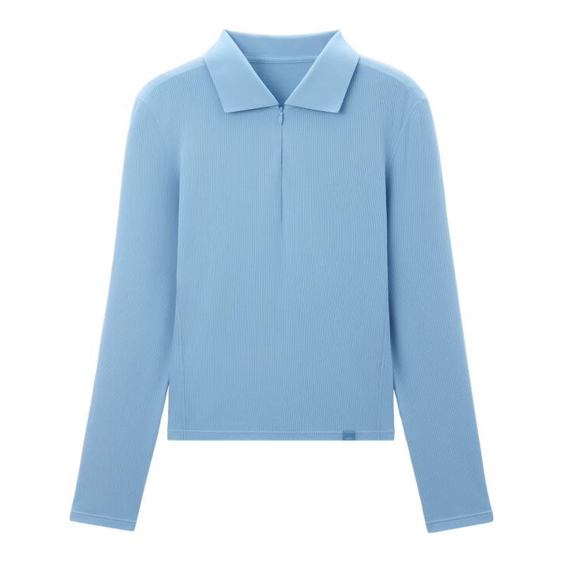 蕉下超模云感polo衫翻领肌底衣针织衫新款内搭修身显瘦上衣打底衫
