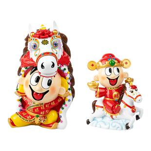 旺仔俱乐部旺旺周边招财罐2026年马年储蓄罐存钱罐零钱罐收藏摆设