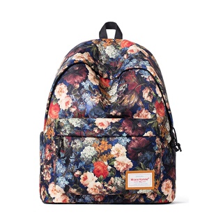 Mr.acehomme 防水原创书包大学生学院风印花双肩包时尚电脑背包女