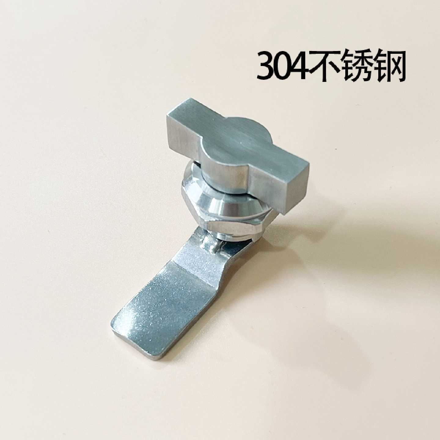 A不锈钢手柄锁配电箱圆柱转舌锁仪表柜无钥匙锁