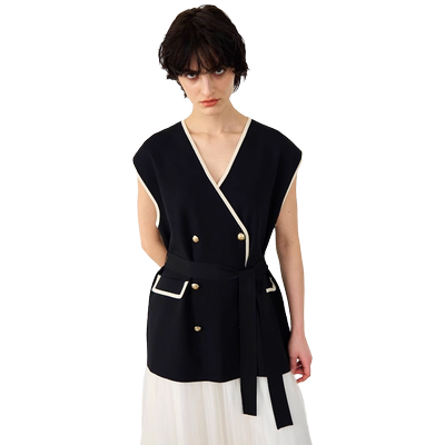 GRACE CONTINENTAL日杂风格时尚叠穿气质小众背心马甲女慵懒适宜