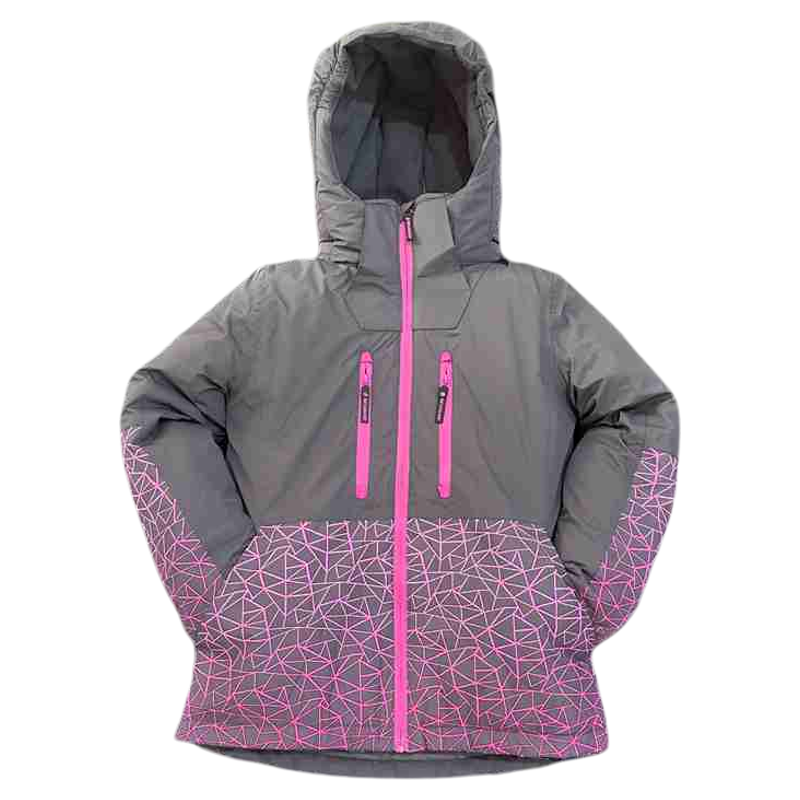 出口欧美儿童滑雪服加厚棉服外套户外防风防水冲锋衣女童保暖棉袄