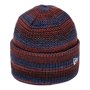 韩国代购NEWERA纽亦华2025冬季男女滑雪保暖防寒针织冷帽渐变橙蓝