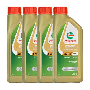 Castrol/嘉实多极护5W-40全合成机油汽车发动机润滑油1L*4国六标