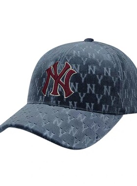 mlb韩国印花丝绒男女款棒球帽