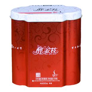 七彩云滇红茶散茶醉金枝150g特级大叶种芽茶浓香型功夫红茶铁罐装
