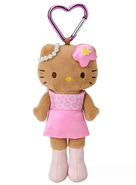 女式精致钥匙挂件长腿黑皮kitty猫书包挂件kt猫公仔挂饰女生玩偶