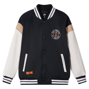 安踏儿童丝光绒外套男童篮球运动上衣2026春季新款保暖加绒厚外套