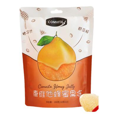 comvita康维他蜂蜜果冻奇亚籽柚子味0脂零食果冻即食便携解馋零食