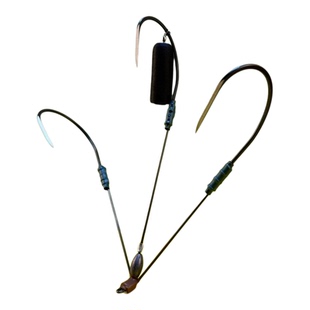 可视锚鱼钩双腿双钩抗流水双钩三爪钩鳜鱼钩刀锋锚钩可视三耙钩