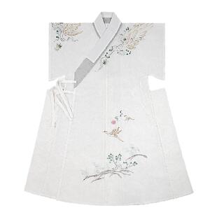 踏云|断码6折清仓男褡护道袍棉麻紫色织金白色刺绣汉服瑶台小神兽