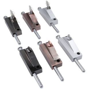 旋转门插销锁有框门明装地插锁 弹簧插销锁 铝合金落地锁木门锁