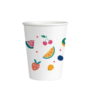 一次性纸杯杯子家用加厚纸杯子水杯茶杯整箱批发客人加硬防烫奶茶