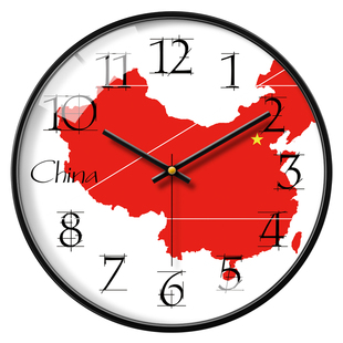 世界时区公司国家地图挂钟酒店宾馆大堂前台客厅时钟大厅多国钟表