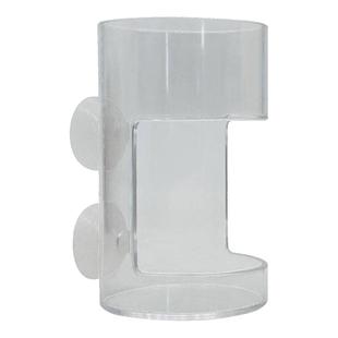 鱼缸喂食器透明喂食管小型投食管压克力小鱼悬浮防飘散投喂固定