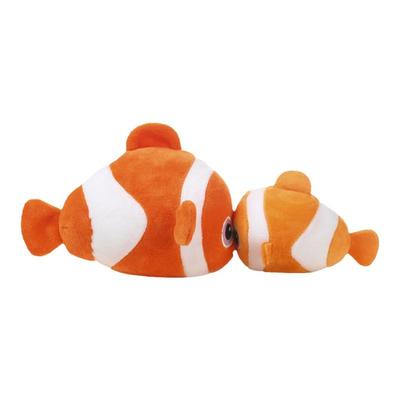 海洋动物亲子亲吻款毛绒公仔震动