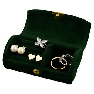 首饰收纳盒便简约精致高级感携式迷你小手饰盒出差旅行饰品收纳包