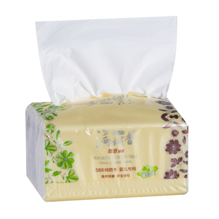 满城香纸巾如意抽纸家用卫生纸5层16包实惠装餐巾纸擦手纸
