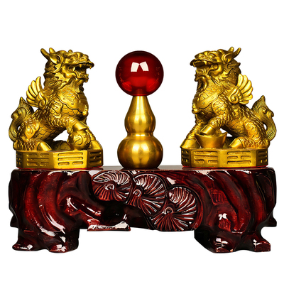 有求*应+八方来财铜貔貅摆件护宅