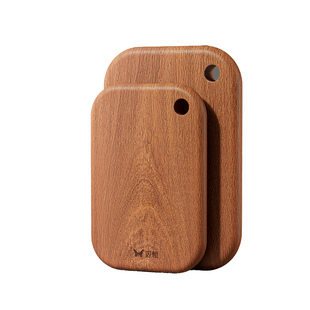 双枪菜板乌檀木整木家用抗菌防霉小案板实木切菜板婴儿水果粘砧板