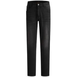 劲霸男装男士长裤秋冬加厚保暖休闲百搭高端直筒牛仔裤